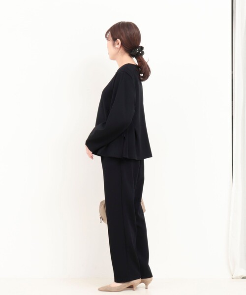 MICO COULIER（ミコクリエ）の「《セットアップ対応》サンディカットジョーゼットブラウス（シャツ/ブラウス・レディース・ネイビー/オフホワイト・38）」の13枚目の写真