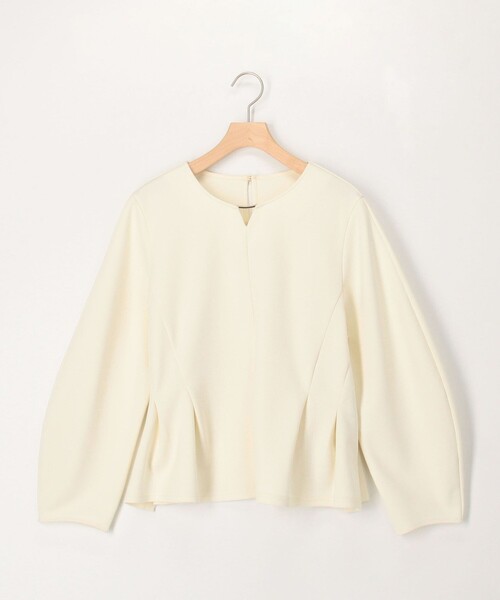 MICO COULIER（ミコクリエ）の「《セットアップ対応》サンディカットジョーゼットブラウス（シャツ/ブラウス・レディース・ネイビー/オフホワイト・38）」の16枚目の写真