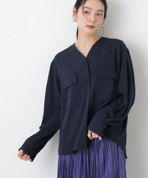 NANO universe | スキッパーポケットブラウス(シャツ/ブラウス)