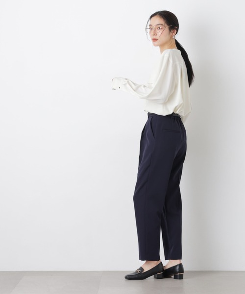 NANO universe（ナノユニバース）の「スキッパーポケットブラウス（シャツ/ブラウス・レディース・ピンクベージュ/オフホワイト/ネイビー・M/S）」の9枚目の写真