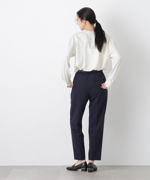 NANO universe（ナノユニバース）の「スキッパーポケットブラウス（シャツ/ブラウス・レディース・ピンクベージュ/オフホワイト/ネイビー・M/S）」の10枚目の写真