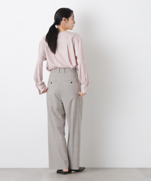 NANO universe（ナノユニバース）の「スキッパーポケットブラウス（シャツ/ブラウス・レディース・ピンクベージュ/オフホワイト/ネイビー・M/S）」の15枚目の写真