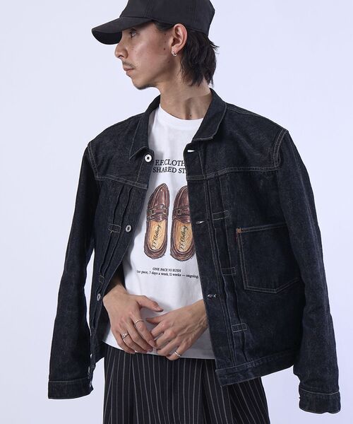 FFEIN(フェイン)の「【FFEIN(フェイン)】シューズグラフィックショート丈Tシャツ / Tシャツ クルーネック 半袖 プリント 革靴【短丈】(Tシャツ/カットソー・メンズ・ブラック/ネイビー/ホワイト・MEDIUM/SMALL/LARGE)」の21枚目の写真
