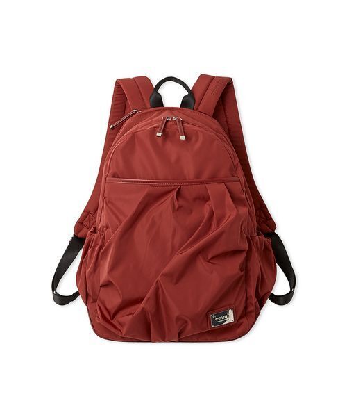 emmi(エミ)の「eco レザーミックスバックパック/撥水(バックパック/リュック・レディース・レッド/オリーブ/ブラック/アイボリー/ネイビー・F)」の5枚目の写真
