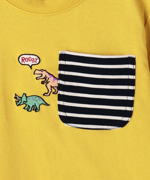 kladskap（クレードスコープ）の「恐竜長袖Tシャツ（Tシャツ/カットソー・キッズ・マスタード・100cm/120cm/110cm）」の5枚目の写真