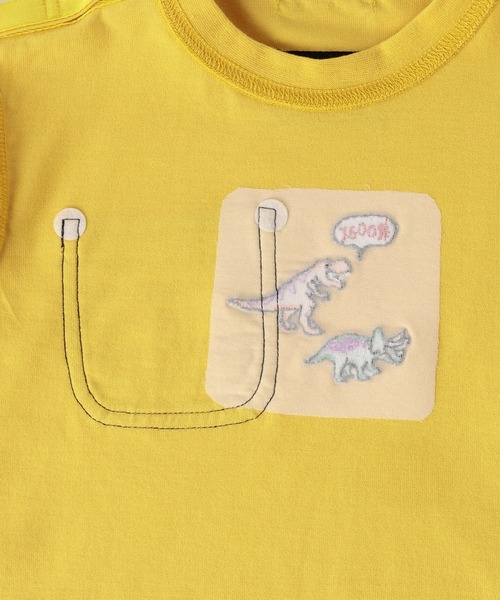 kladskap（クレードスコープ）の「恐竜長袖Tシャツ（Tシャツ/カットソー・キッズ・マスタード・100cm/120cm/110cm）」の9枚目の写真