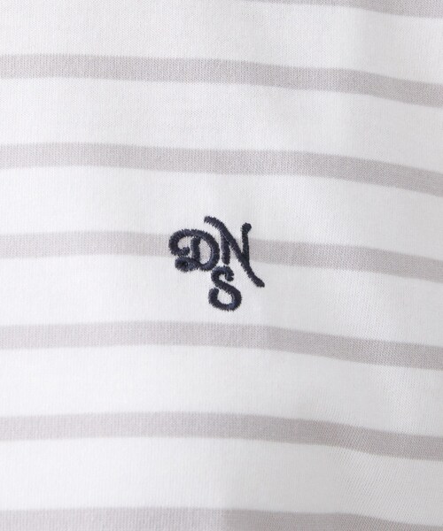 Dessin(デッサン)の「【洗える】半袖ボックスシルエットカットソー(Tシャツ/カットソー・レディース・チャコール/ホワイト系/ネイビー系2・00/01/02/03)」の7枚目の写真