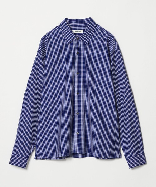 MONKEY TIME（モンキータイム）の「コットン クロップド シャツ（シャツ/ブラウス・メンズ・ブラック/ネイビー/ターコイズブルー・L/M/S/XL）」の3枚目の写真