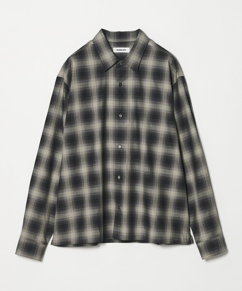 MONKEY TIME（モンキータイム）の「コットン クロップド シャツ（シャツ/ブラウス・メンズ・ブラック/ネイビー/ターコイズブルー・L/M/S/XL）」の2枚目の写真