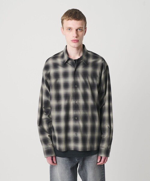 MONKEY TIME（モンキータイム）の「コットン クロップド シャツ（シャツ/ブラウス・メンズ・ブラック/ネイビー/ターコイズブルー・L/M/S/XL）」の9枚目の写真