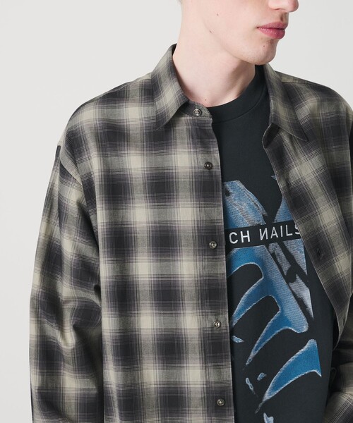 MONKEY TIME（モンキータイム）の「コットン クロップド シャツ（シャツ/ブラウス・メンズ・ブラック/ネイビー/ターコイズブルー・L/M/S/XL）」の10枚目の写真