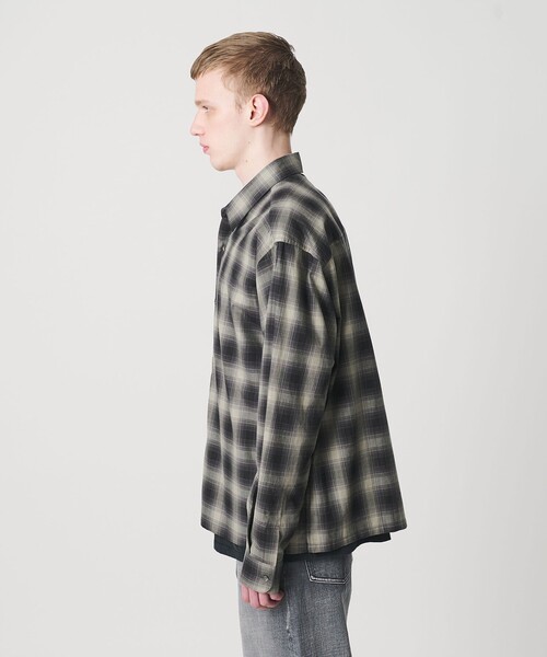 MONKEY TIME（モンキータイム）の「コットン クロップド シャツ（シャツ/ブラウス・メンズ・ブラック/ネイビー/ターコイズブルー・L/M/S/XL）」の11枚目の写真