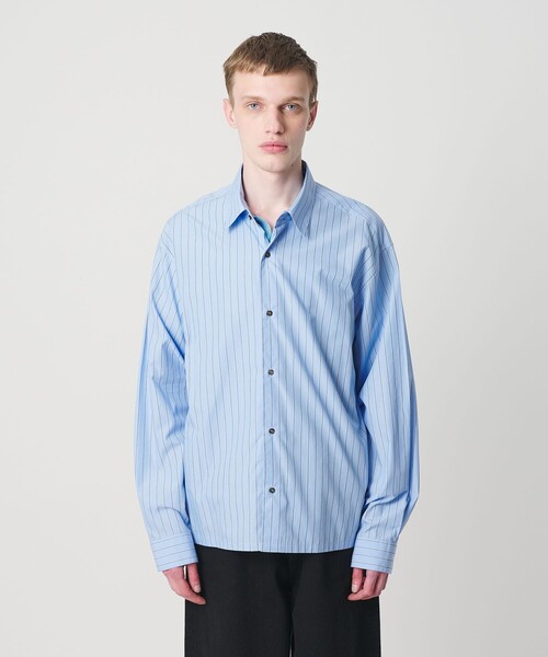 MONKEY TIME（モンキータイム）の「コットン クロップド シャツ（シャツ/ブラウス・メンズ・ブラック/ネイビー/ターコイズブルー・L/M/S/XL）」の14枚目の写真