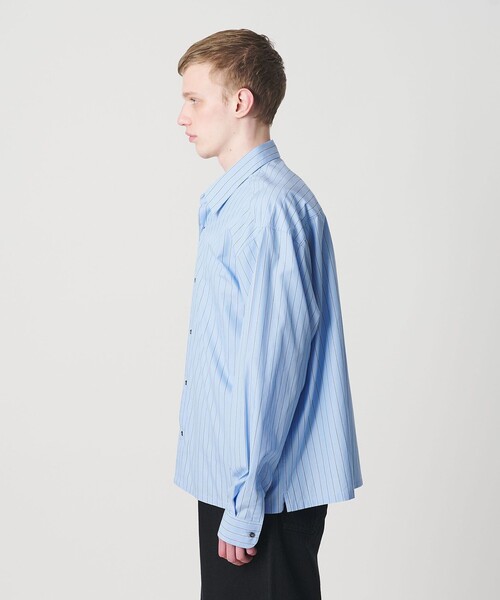 MONKEY TIME（モンキータイム）の「コットン クロップド シャツ（シャツ/ブラウス・メンズ・ブラック/ネイビー/ターコイズブルー・L/M/S/XL）」の15枚目の写真