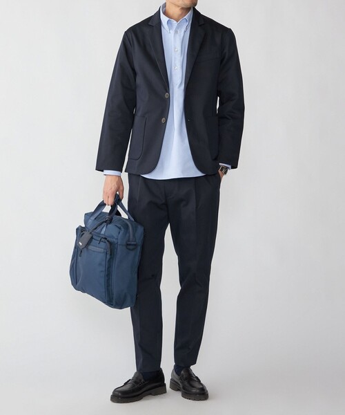 SHIPS(シップス)の「【WEB限定】SHIPS: 防シワ・吸水速乾 Drymix(R) プルオーバー ボダンダウン シャツ(ビジネスシャツ・メンズ・ネイビー/ホワイト/グレー/ライトブルー・MEDIUM/SMALL/XX-LARGE/X-LARGE/LARGE)」の17枚目の写真