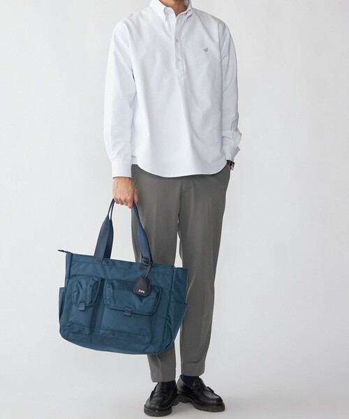 SHIPS(シップス)の「【WEB限定】SHIPS: 防シワ・吸水速乾 Drymix(R) プルオーバー ボダンダウン シャツ(ビジネスシャツ・メンズ・ネイビー/ホワイト/グレー/ライトブルー・MEDIUM/SMALL/XX-LARGE/X-LARGE/LARGE)」の19枚目の写真