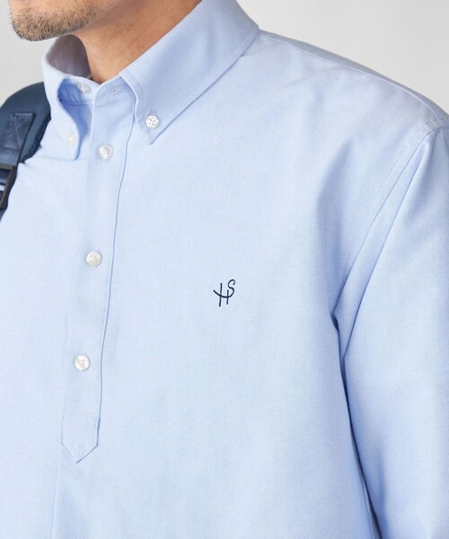 SHIPS(シップス)の「【WEB限定】SHIPS: 防シワ・吸水速乾 Drymix(R) プルオーバー ボダンダウン シャツ(ビジネスシャツ・メンズ・ネイビー/ホワイト/グレー/ライトブルー・MEDIUM/SMALL/XX-LARGE/X-LARGE/LARGE)」の7枚目の写真
