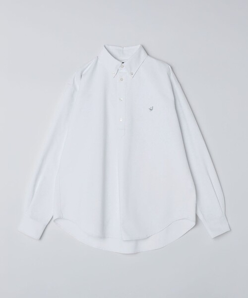 SHIPS(シップス)の「【WEB限定】SHIPS: 防シワ・吸水速乾 Drymix(R) プルオーバー ボダンダウン シャツ(ビジネスシャツ・メンズ・ネイビー/ホワイト/グレー/ライトブルー・MEDIUM/SMALL/XX-LARGE/X-LARGE/LARGE)」の9枚目の写真