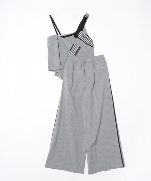 Cepica（セピカ）の「ビスチェセットアップパンツ（その他パンツ・レディース・グレー/ネイビー・FREE）」の2枚目の写真