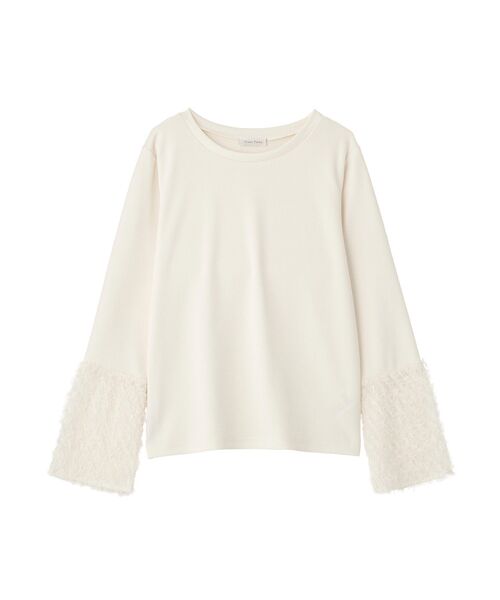 Green Parks(グリーンパークス)の「袖フェザードッキングプルオーバー(Tシャツ/カットソー・レディース・ホワイト系その他2/ブラック・FREE)」の19枚目の写真