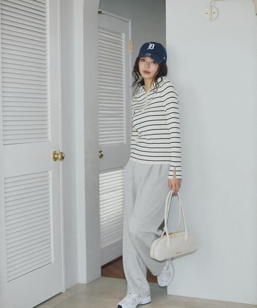 PROPORTION BODY DRESSING(プロポーションボディドレッシング)の「<a>カットイージータックパンツ / 1216139300(スウェットパンツ・レディース・ホワイト系その他/ベージュ/グレー系その他・P/S/MEDIUM)」の3枚目の写真