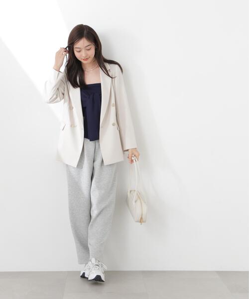 PROPORTION BODY DRESSING（プロポーションボディドレッシング）の「＜ａ＞カットイージータックパンツ / 1216139300（スウェットパンツ・レディース・ホワイト系その他/ベージュ/グレー系その他・P/S/MEDIUM）」の9枚目の写真