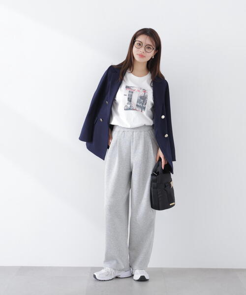 PROPORTION BODY DRESSING（プロポーションボディドレッシング）の「＜ａ＞カットイージータックパンツ / 1216139300（スウェットパンツ・レディース・ホワイト系その他/ベージュ/グレー系その他・P/S/MEDIUM）」の3枚目の写真