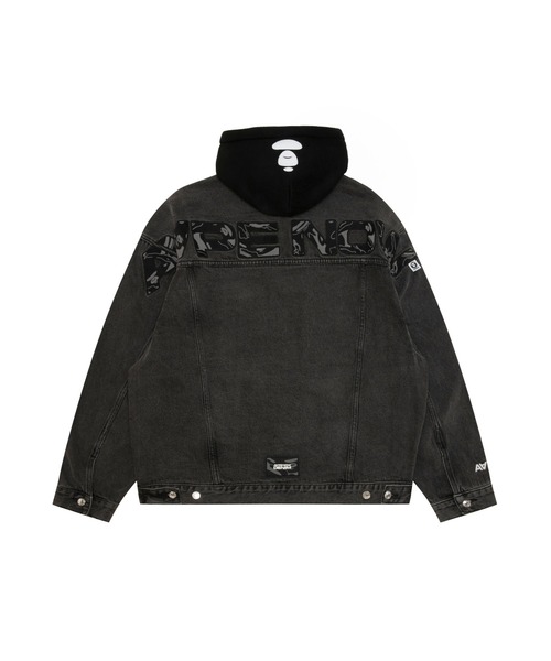 AAPE BY A BATHING APE（エーエイプバイアベイシングエイプ）の「AAPE NOW DENIM JACKET(detachable)（デニムジャケット・メンズ・ライトブラック・MEDIUM/LARGE/SMALL/X-LARGE）」の2枚目の写真