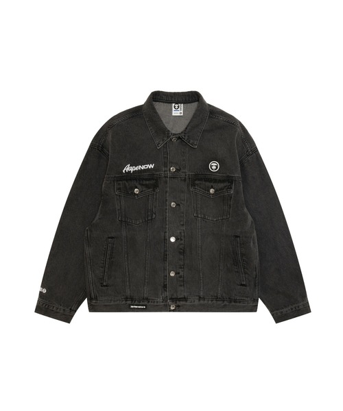AAPE BY A BATHING APE（エーエイプバイアベイシングエイプ）の「AAPE NOW DENIM JACKET(detachable)（デニムジャケット・メンズ・ライトブラック・MEDIUM/LARGE/SMALL/X-LARGE）」の3枚目の写真