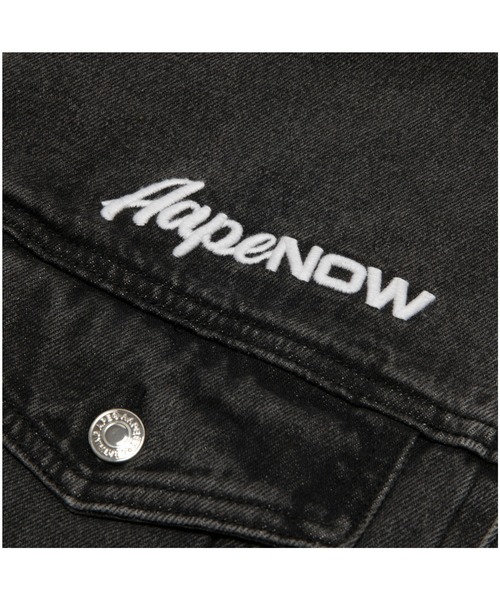 AAPE BY A BATHING APE（エーエイプバイアベイシングエイプ）の「AAPE NOW DENIM JACKET(detachable)（デニムジャケット・メンズ・ライトブラック・MEDIUM/LARGE/SMALL/X-LARGE）」の4枚目の写真