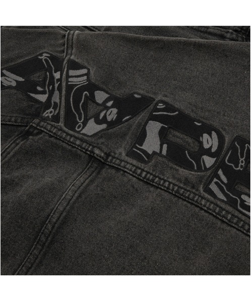 AAPE BY A BATHING APE（エーエイプバイアベイシングエイプ）の「AAPE NOW DENIM JACKET(detachable)（デニムジャケット・メンズ・ライトブラック・MEDIUM/LARGE/SMALL/X-LARGE）」の5枚目の写真