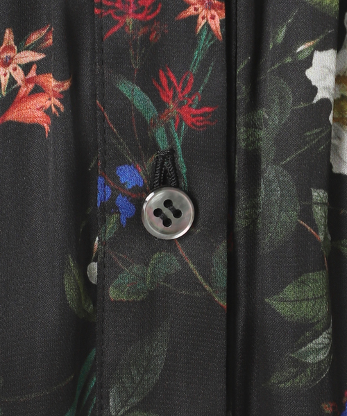 Noble（ノーブル）の「フラワープリントVネックロングワンピース（ワンピース・レディース・ブラック・FREE）」の18枚目の写真