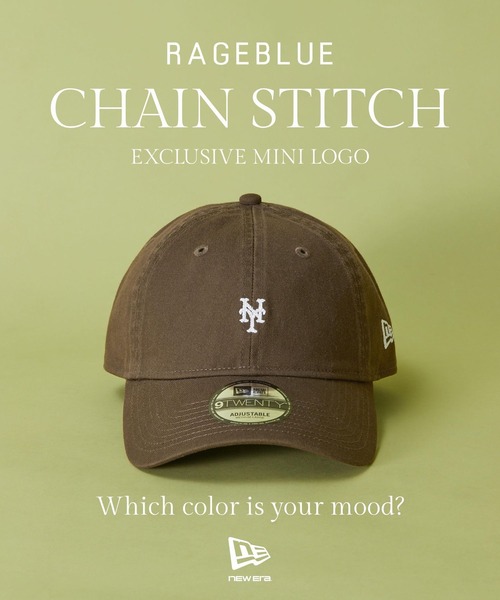 RAGEBLUE（レイジブルー）の「【NEW ERA/ニューエラ】別注/9TWENTY/MLB  mini LOGOキャップ（キャップ・メンズ・ダークグレー/ネイビー/グリーン/ダークブラウン/ベージュ・FREE）」の11枚目の写真