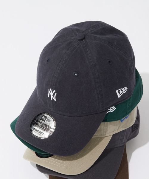 RAGEBLUE（レイジブルー）の「【NEW ERA/ニューエラ】別注/9TWENTY/MLB  mini LOGOキャップ（キャップ・メンズ・ダークグレー/ネイビー/グリーン/ダークブラウン/ベージュ・FREE）」の6枚目の写真
