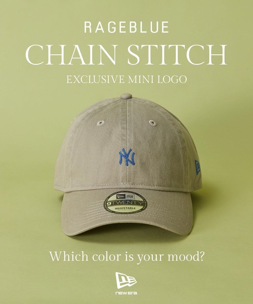 RAGEBLUE（レイジブルー）の「【NEW ERA/ニューエラ】別注/9TWENTY/MLB  mini LOGOキャップ（キャップ・メンズ・ダークグレー/ネイビー/グリーン/ダークブラウン/ベージュ・FREE）」の7枚目の写真