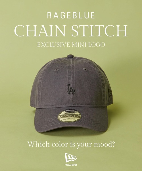 RAGEBLUE（レイジブルー）の「【NEW ERA/ニューエラ】別注/9TWENTY/MLB  mini LOGOキャップ（キャップ・メンズ・ダークグレー/ネイビー/グリーン/ダークブラウン/ベージュ・FREE）」の9枚目の写真