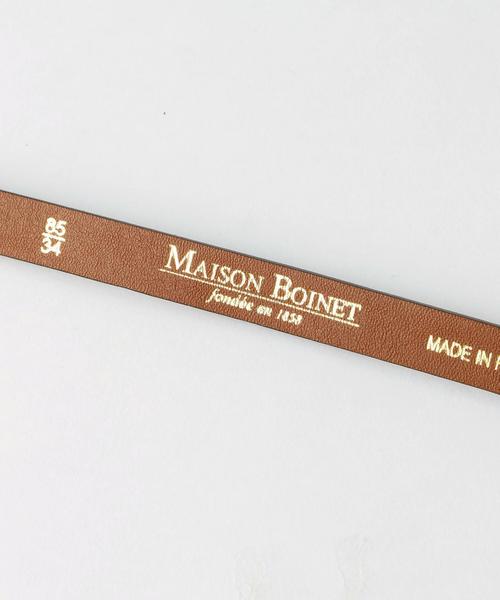 UNITED ARROWS（ユナイテッドアローズ）の「＜MAISON BOINET（メゾン ボワネ）＞2カラー スクウェアバックル ベルト◆（ベルト・レディース・ブラウン/ダークグリーン・80ｃｍ/85cm）」の5枚目の写真