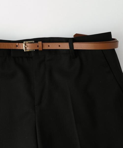 UNITED ARROWS（ユナイテッドアローズ）の「＜MAISON BOINET（メゾン ボワネ）＞2カラー スクウェアバックル ベルト◆（ベルト・レディース・ブラウン/ダークグリーン・80ｃｍ/85cm）」の6枚目の写真