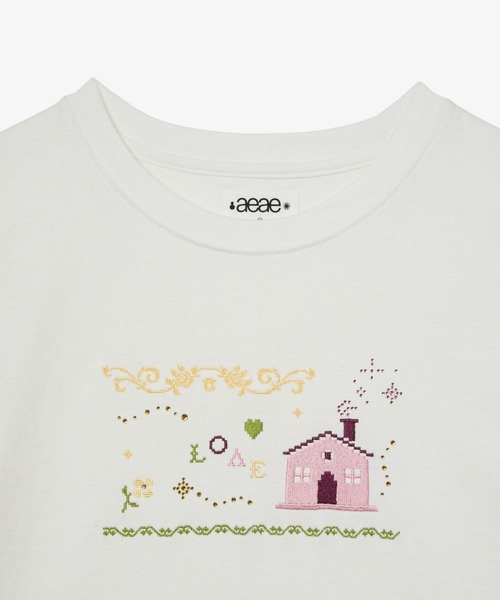 aeae(エーイーエーイー)の「SWEET HOME TEE(Tシャツ/カットソー・レディース・ホワイト・FREE)」の3枚目の写真