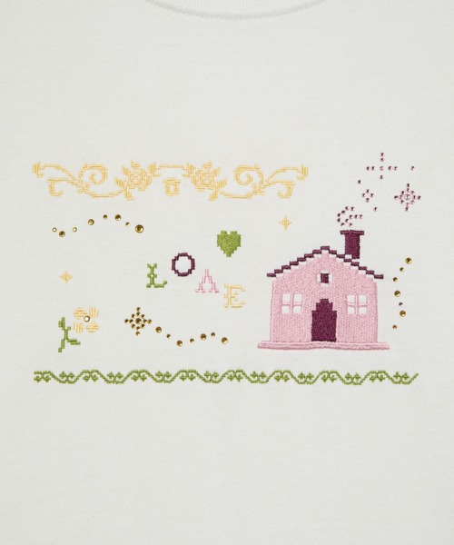 aeae(エーイーエーイー)の「SWEET HOME TEE(Tシャツ/カットソー・レディース・ホワイト・FREE)」の4枚目の写真