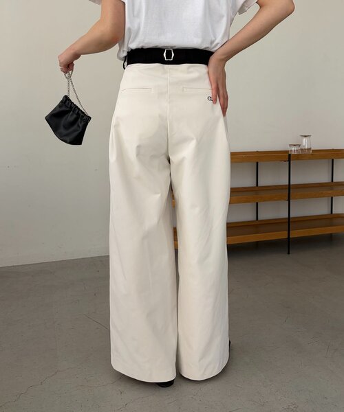 CAPRICIEUX LE'MAGE(カプリシューレマージュ)の「〈C.L〉バイカラーウエストパンツ(その他パンツ・レディース・ホワイト/ブラック/ベージュ・38/36)」の11枚目の写真