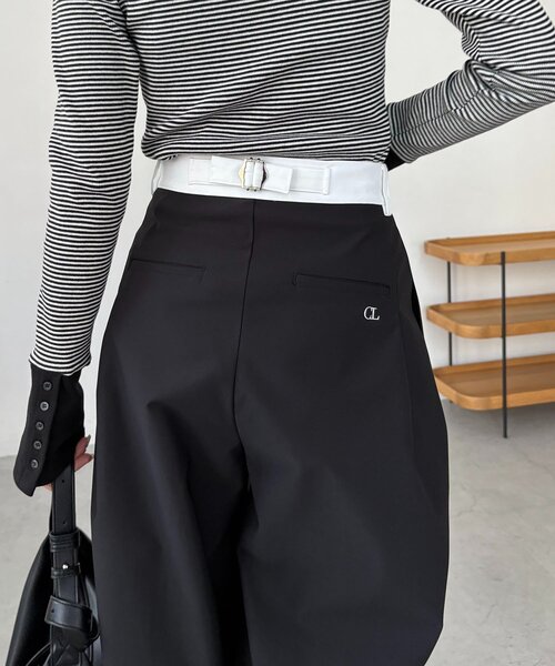 CAPRICIEUX LE'MAGE(カプリシューレマージュ)の「〈C.L〉バイカラーウエストパンツ(その他パンツ・レディース・ホワイト/ブラック/ベージュ・38/36)」の13枚目の写真