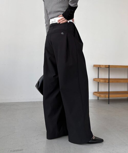 CAPRICIEUX LE'MAGE(カプリシューレマージュ)の「〈C.L〉バイカラーウエストパンツ(その他パンツ・レディース・ホワイト/ブラック/ベージュ・38/36)」の18枚目の写真