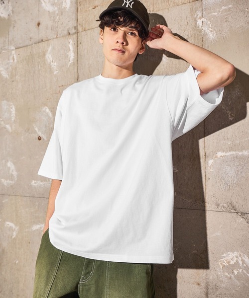 niko and...（ニコアンド）の「USAコットンショートスリーブT（Tシャツ/カットソー・メンズ・ホワイト/チャコール/オフホワイト/ブラック/グリーン/ブラウン・MEDIUM/LARGE）」の2枚目の写真