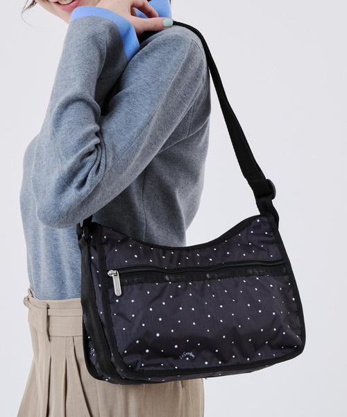 LeSportsac(レスポートサック)の「CLASSIC HOBO ブリスドッツ(ショルダーバッグ・レディース・ブラック・FREE)」の2枚目の写真
