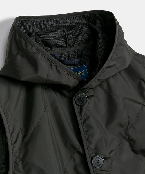 LAVENHAM（ラベンハム）の「Unwadded Barton Womens / アンワディッド バートン ウィメンズ（ベスト・レディース・ダークブラック/ベージュ系その他5・8/10/12）」の5枚目の写真