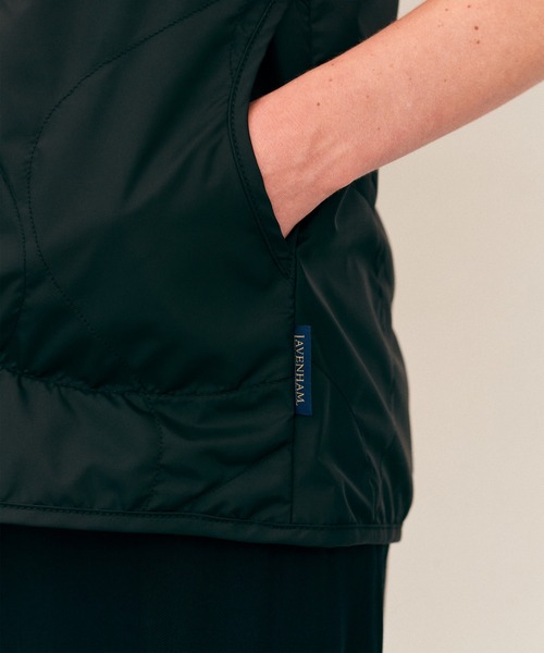 LAVENHAM（ラベンハム）の「Unwadded Barton Womens / アンワディッド バートン ウィメンズ（ベスト・レディース・ダークブラック/ベージュ系その他5・8/10/12）」の21枚目の写真