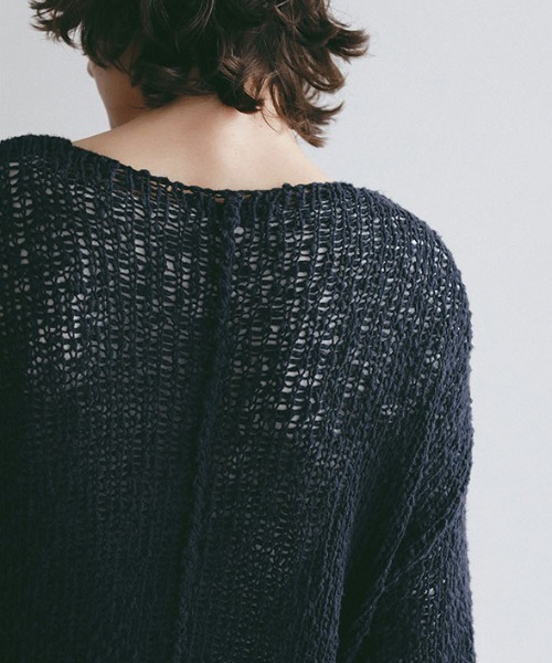 ETRE TOKYO(エトレトウキョウ)の「スラブヤーンローゲージニットプルオーバー(ニット/セーター・レディース・クリーム/ピンク/ネイビー・FREE)」の11枚目の写真