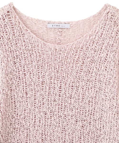 ETRE TOKYO(エトレトウキョウ)の「スラブヤーンローゲージニットプルオーバー(ニット/セーター・レディース・クリーム/ピンク/ネイビー・FREE)」の19枚目の写真