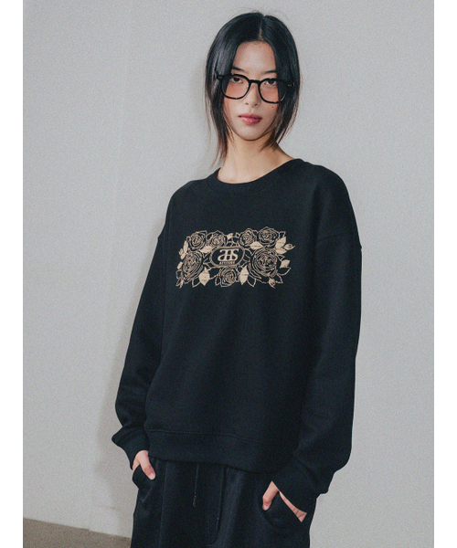ANNEHEARTS（アンハーツ）の「Rosevine Sweatshirts Black（スウェット・レディース・その他・FREE）」の7枚目の写真